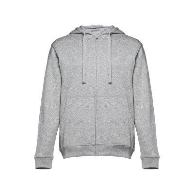 THC AMSTERDAM. Men's hoodie in cotton and polyester with full zip